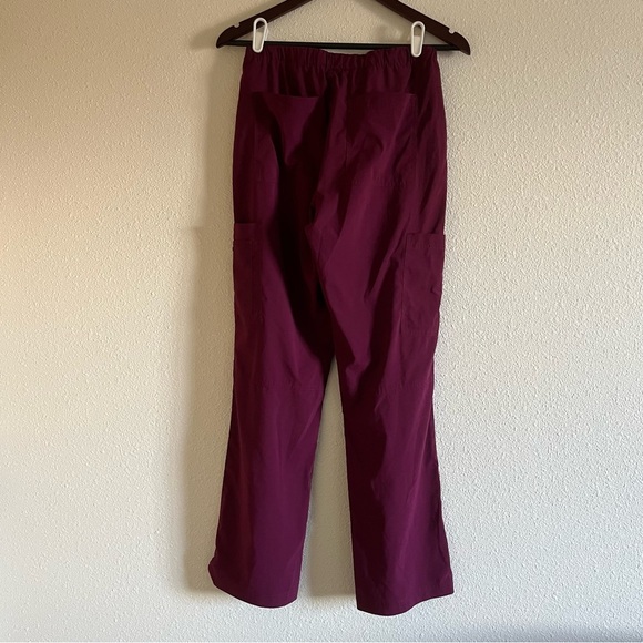 Koi Basics Women's Wine Holly Straight Leg Scrub Pant Size XS - Picture 3 of 8